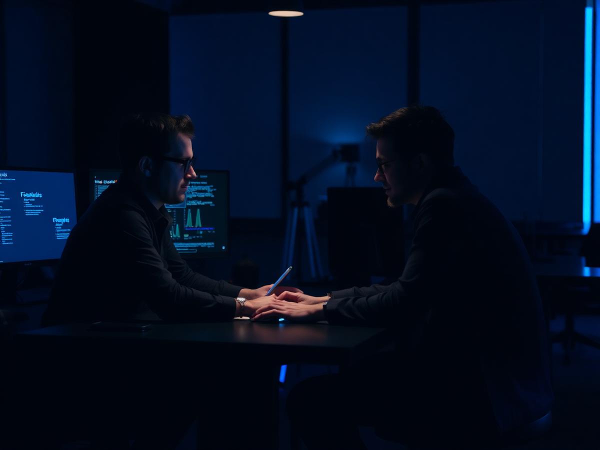 HyHash engineers working together in the operations room
